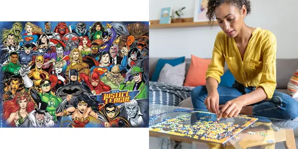 Puzle de 1.000 piezas Ravensburger DC Comics Challenge