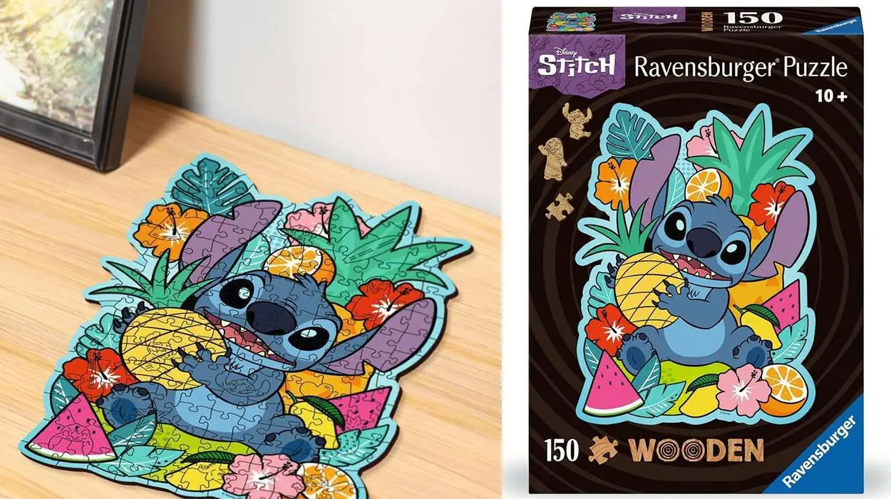 Puzle infantil Ravensburger Disney Stitch de 150 piezas de madera barato