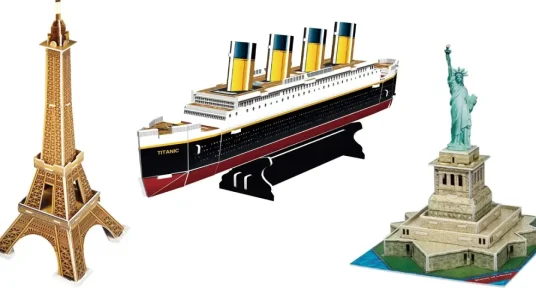 Puzles 3D Revell de la Torre Eiffel, la Estatua de la Libertad o el Titanic