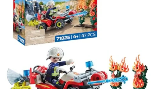 Playmobil Action Heroes Quad de bomberos, juguete para niños a partir de 4 años
