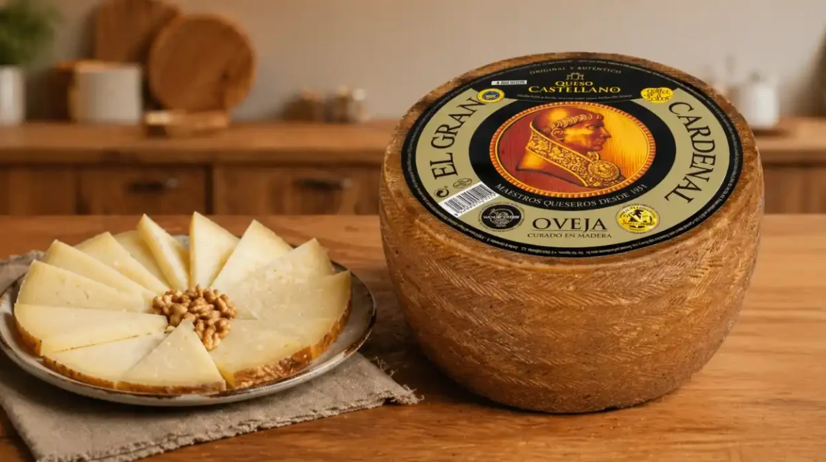 Queso de oveja El Gran Cardenal (IGP Queso Castellano) de unos 3 kilos