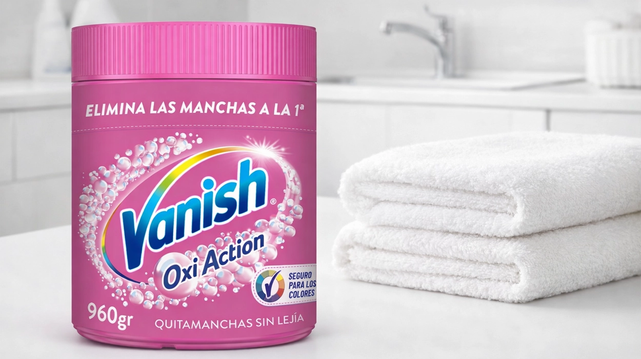 quitamanchas en polvo Vanish Oxi Action sin lejía de 960 g