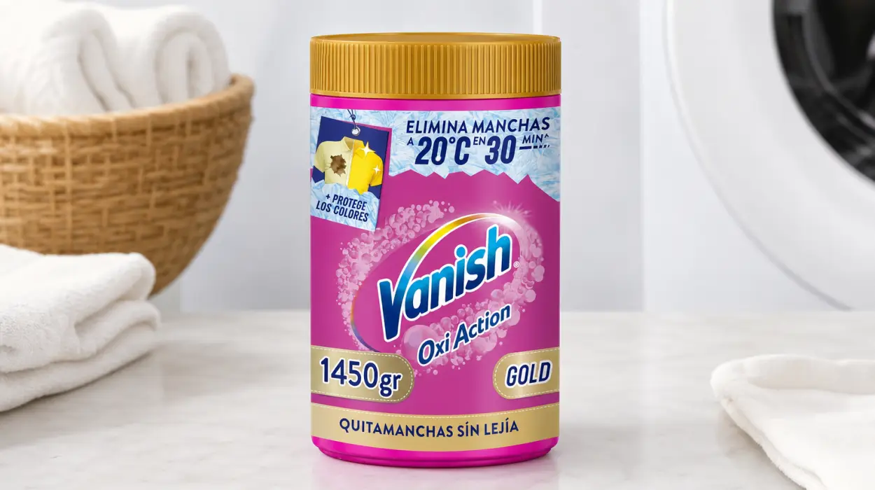 Quitamanchas Vanish Gold en polvo de 1450 g, sin lejía