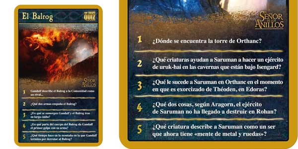 Quiz El Señor de Los Anillos Top Trumps oferta