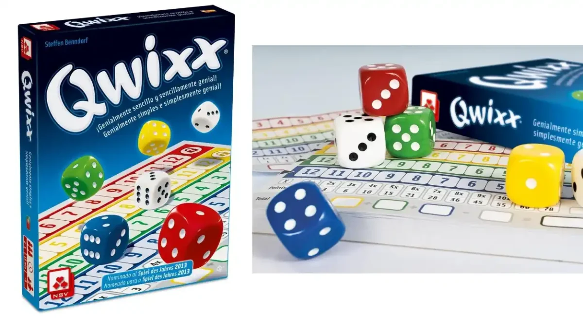 Juego de dados y estrategia mental Qwixx