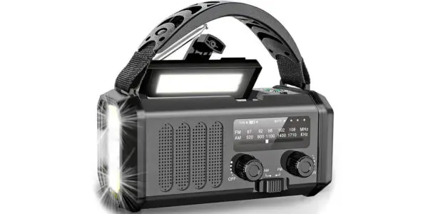 Radio solar portátil con luz LED Wholede
