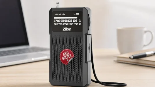 Radio portátil ZILON AM/FM a pilas, compacta y fácil de usar