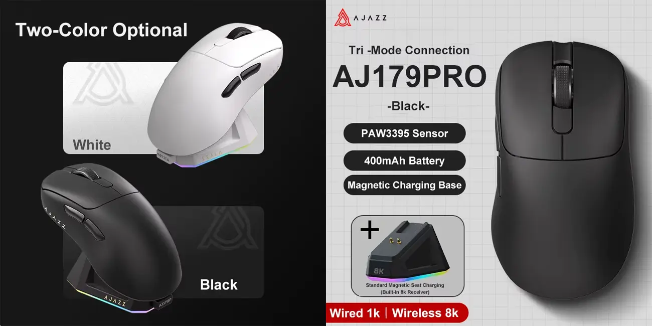 Ratón inalámbrico AJAZZ AJ179 PAW 3395 PRO