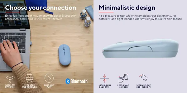 Ratón inalámbrico Trust Puck