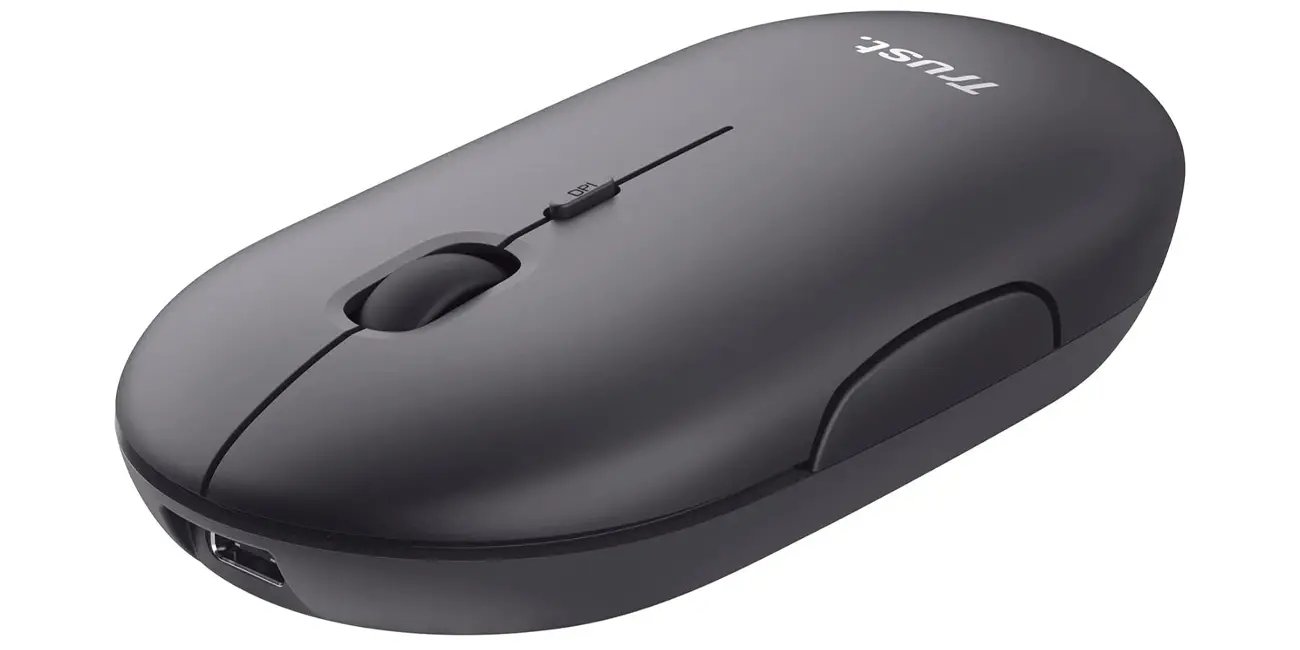 Ratón inalámbrico Trust Puck Bluetooth o 2.4 GHz