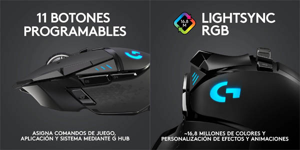 Ratón gaming inalámbrico Logitech G502 LIGHTSPEED