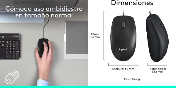 Ratón Logitech M100