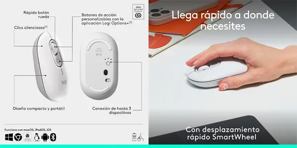 Ratón inalámbrico Logitech Pop