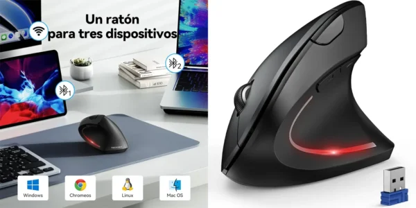 Ratón vertical inalámbrico TECKNET