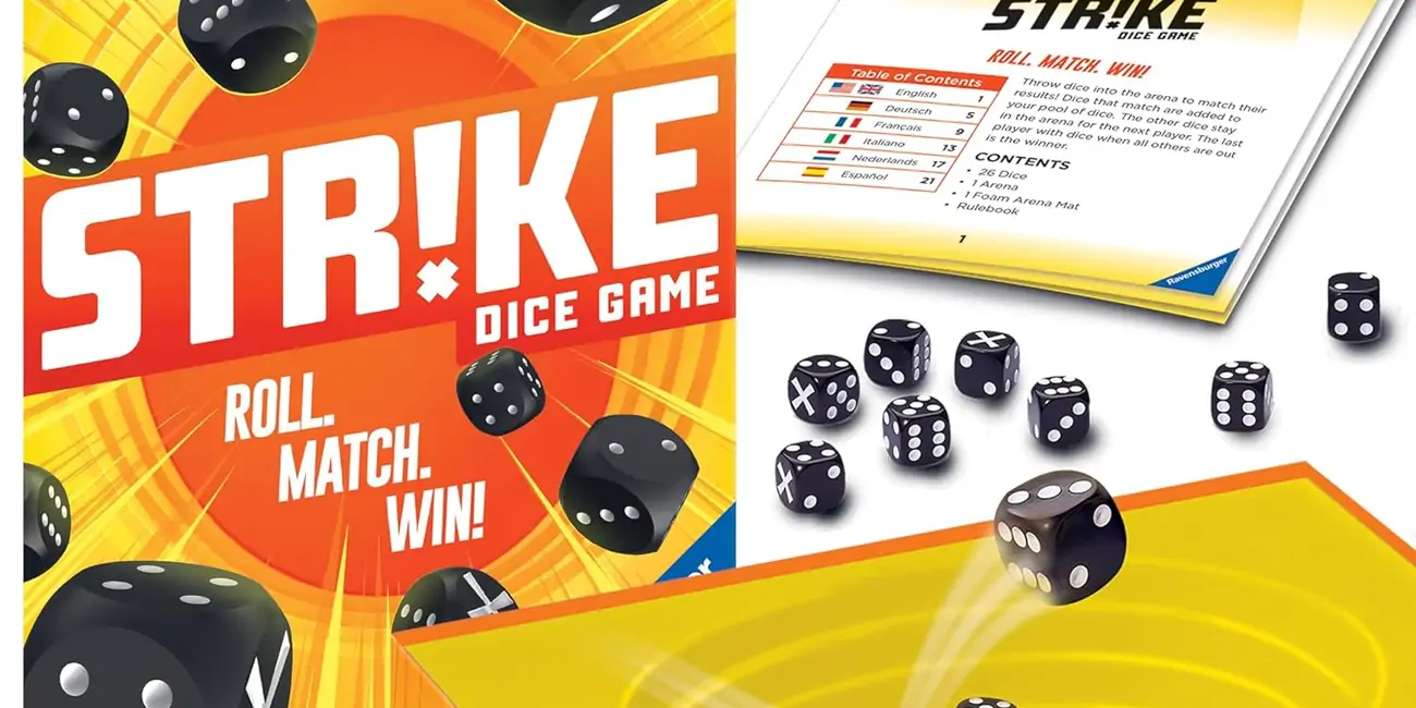 Ravensburger Strike Dice Juego de mesa con dados