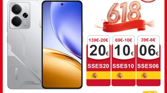 Teléfono inteligente realme 14 5G con Snapdragon 6 gen 4 y cámara OIS de 50 MP
