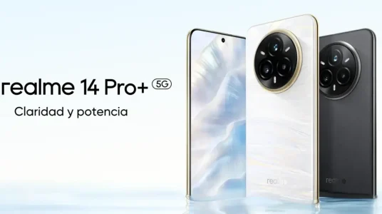 Realme 14 Pro+ 5G con cargador USB-C de 120W