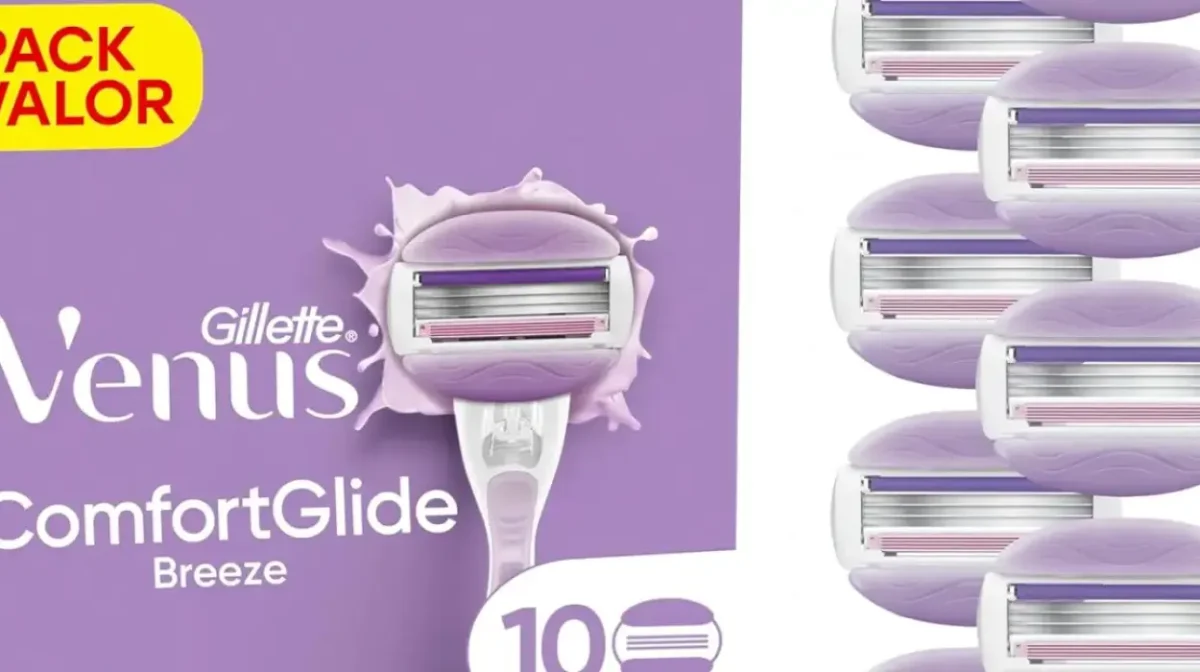Pack x10 recambios para maquinilla Gillette Venus Comfortglide Breeze con barras de gel 2 en 1