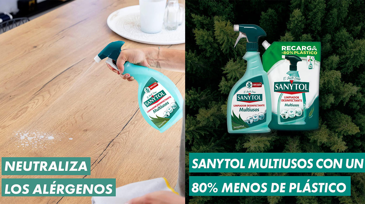 Recarga Limpiador desinfectante Sanytol Multiusos Eucaliptus barata