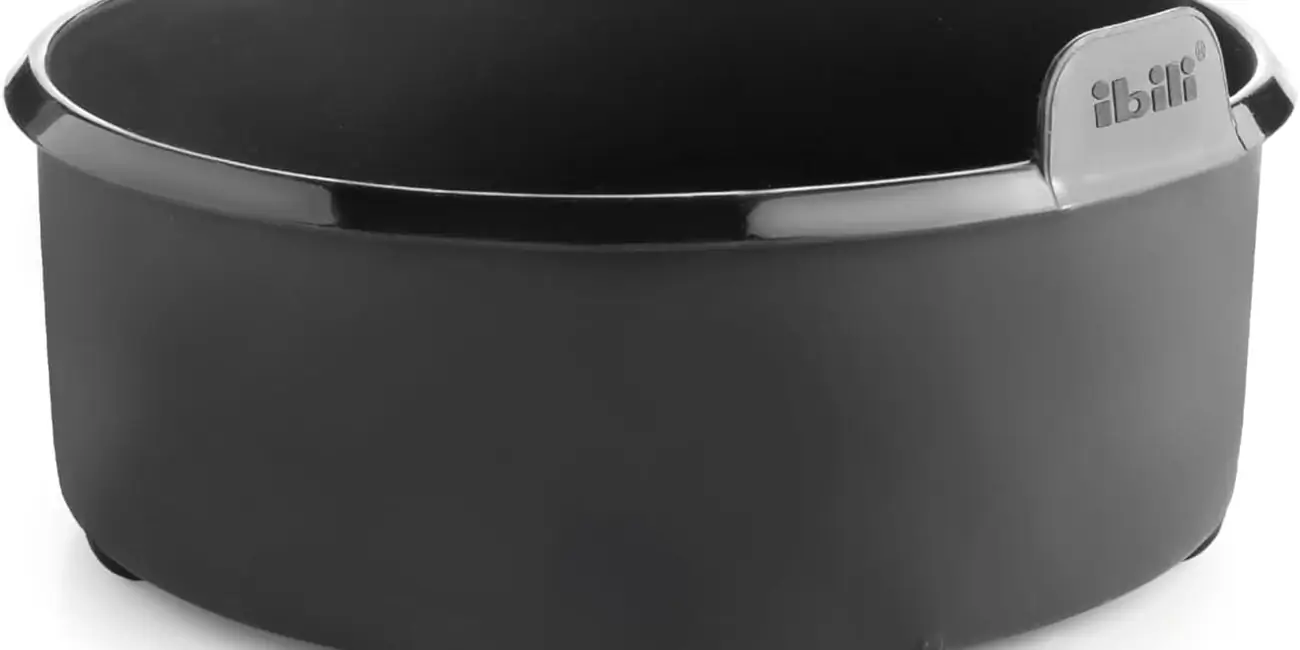 Recipiente IBILI redondo para freidora de aire de 20,5 x 19,3 x 7 cm