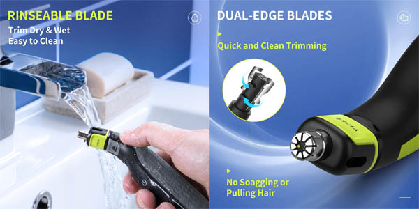 Recortador de pelos de nariz para Philips One Blade