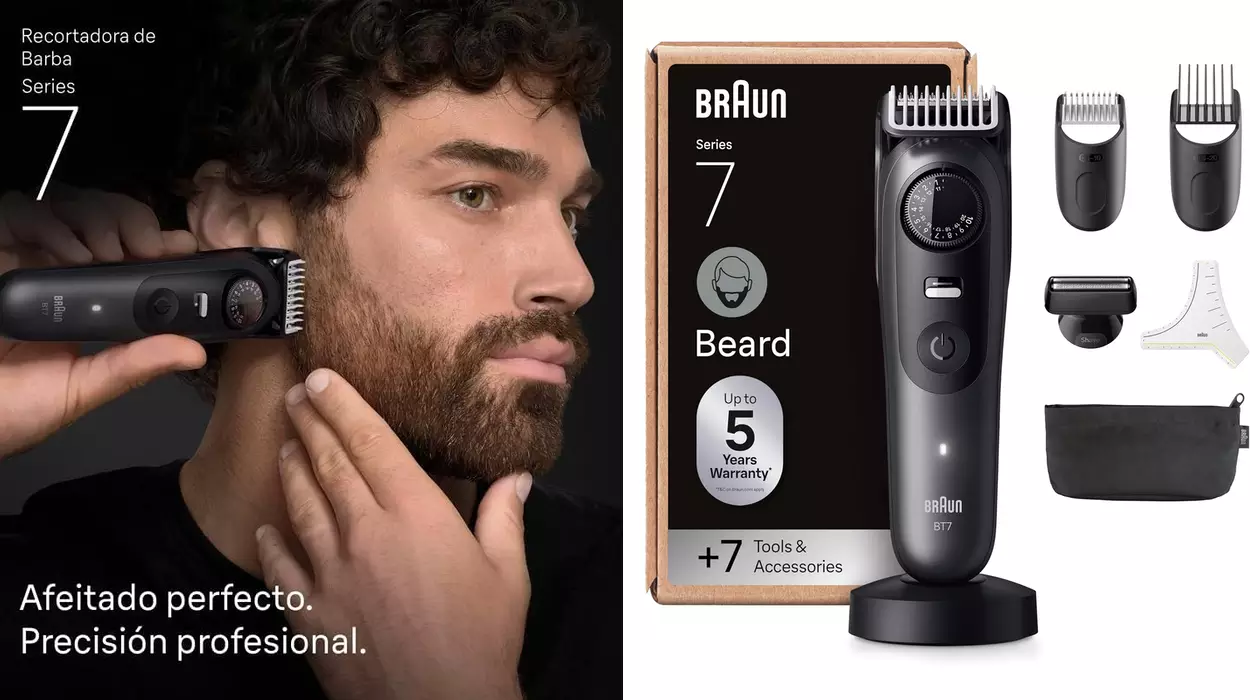 Recortadora de barba y pelo Braun Series 7
