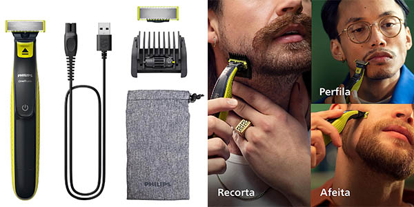 ▷ Chollo Recortador de barba Philips OneBlade QP2724/30 por sólo 34,99€ con  envío gratis (-34%)