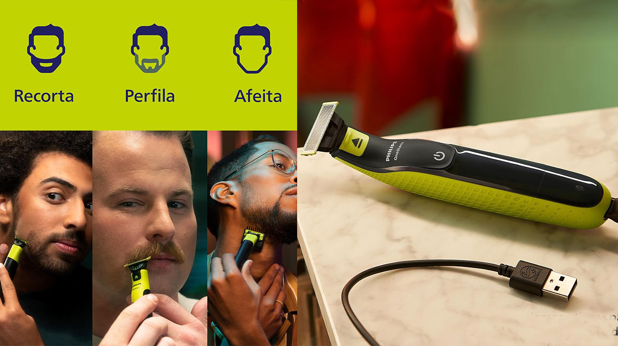 Recortadora corporal y de barba Philips OneBlade 360 con Bluetooth barata