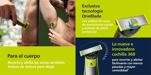 Recortadora Philips OneBlade 360 QP2834/31