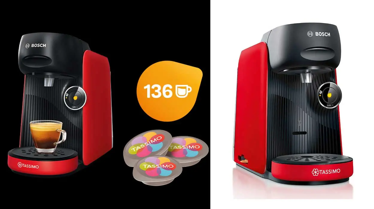 Regalo cafetera Tassimo Finesse roja pack cápsulas