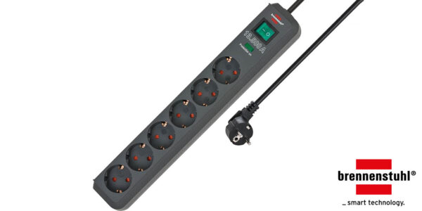 Regleta de enchufes Brennenstuhl Eco-Line de 6 tomas