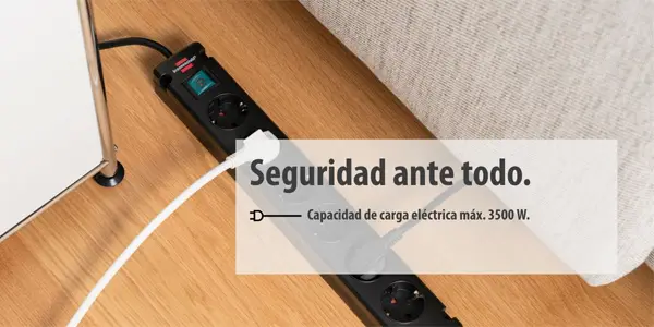 Regleta de 6 enchufes Brennenstuhl Bremountapor