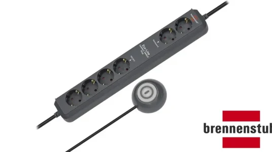 Regleta múltiple de 6 enchufes Brennenstuhl Eco-Line Comfort Switch Plus