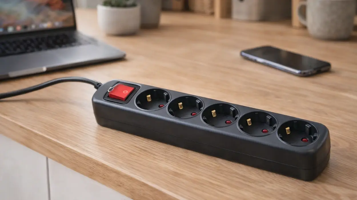 Regleta Silver Electronics de 5 tomas con interruptor