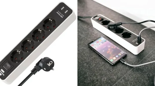Regleta Brennenstuhl Ecolor de 4 enchufes + 2 USB