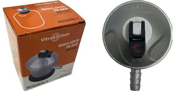 Regulador de gas butano Vitrokitchen 28/30mbar