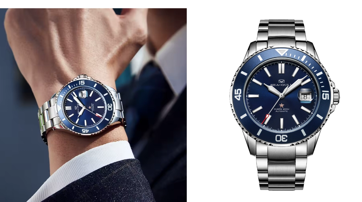 reloj Seagull Ocean Series de acero inoxidable