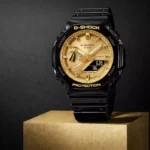 Reloj Casio G-Shock GA-2100GB-1AER negro y dorado