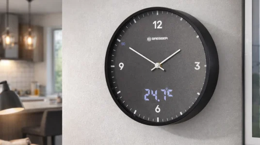 reloj de pared bresser mytime ledsec