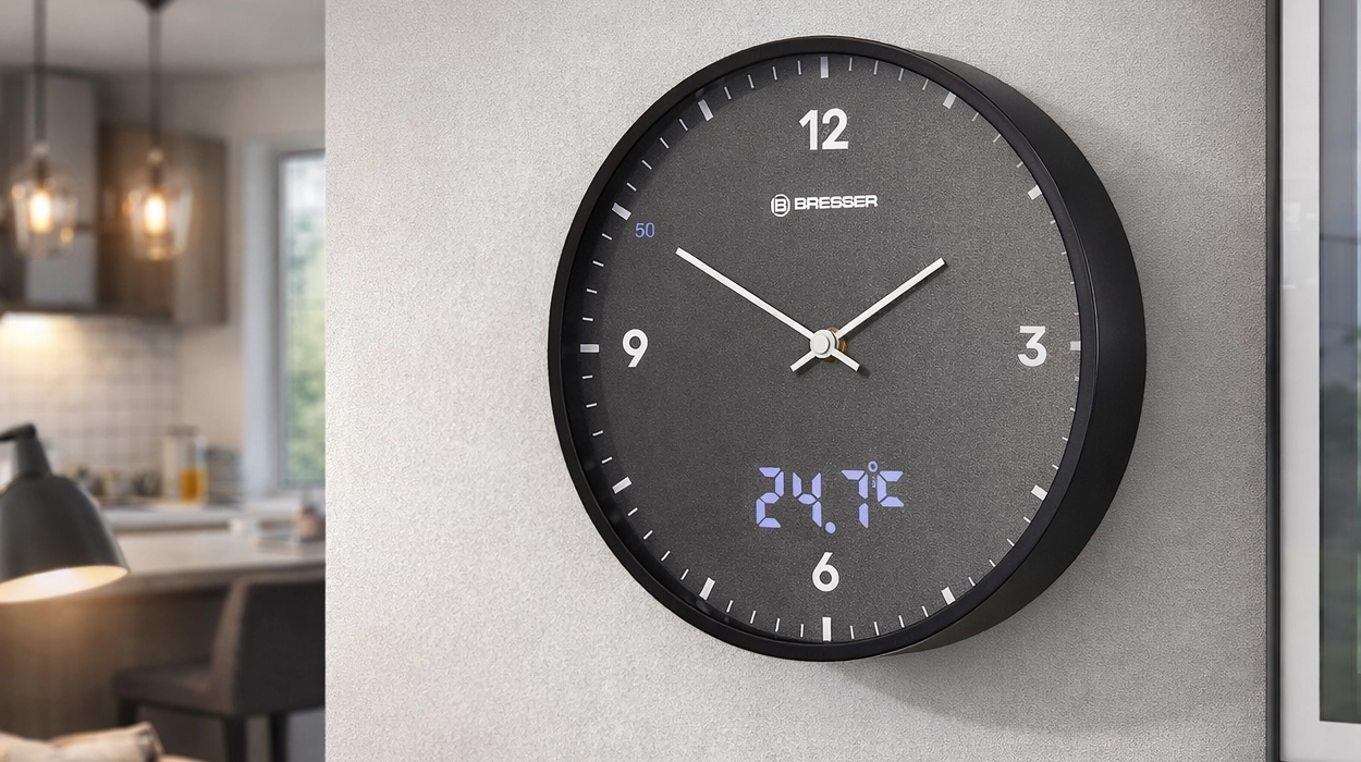 reloj de pared bresser mytime ledsec