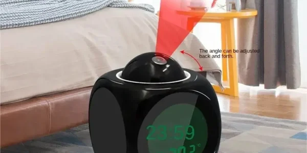 Chollo reloj despertador con proyección a techo