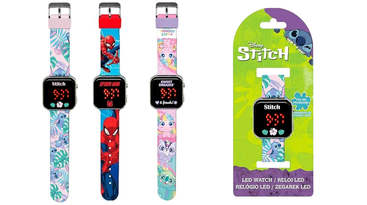 reloj digital infantil de Stitch Kids Licensing y otros personajes