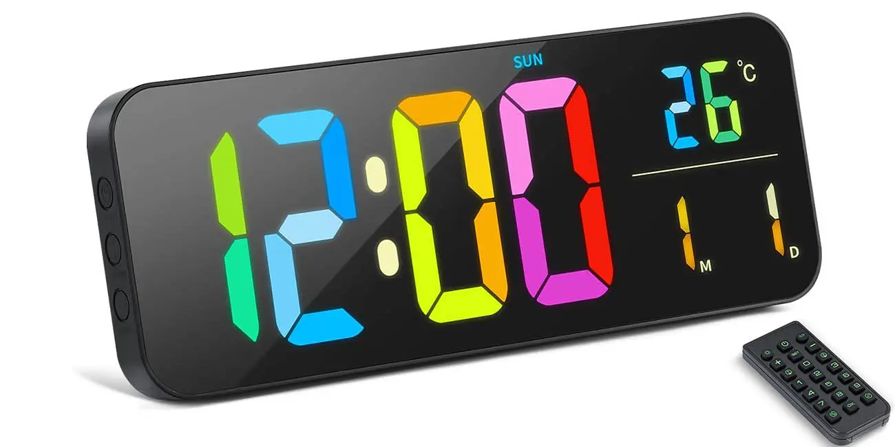 Reloj digital de pared Zerotop 16"