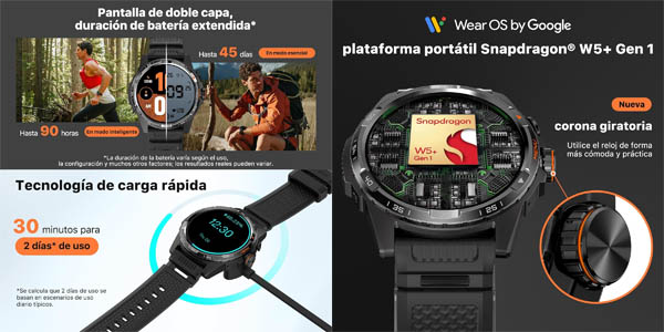 Reloj inteligente Ticwatch Atlas