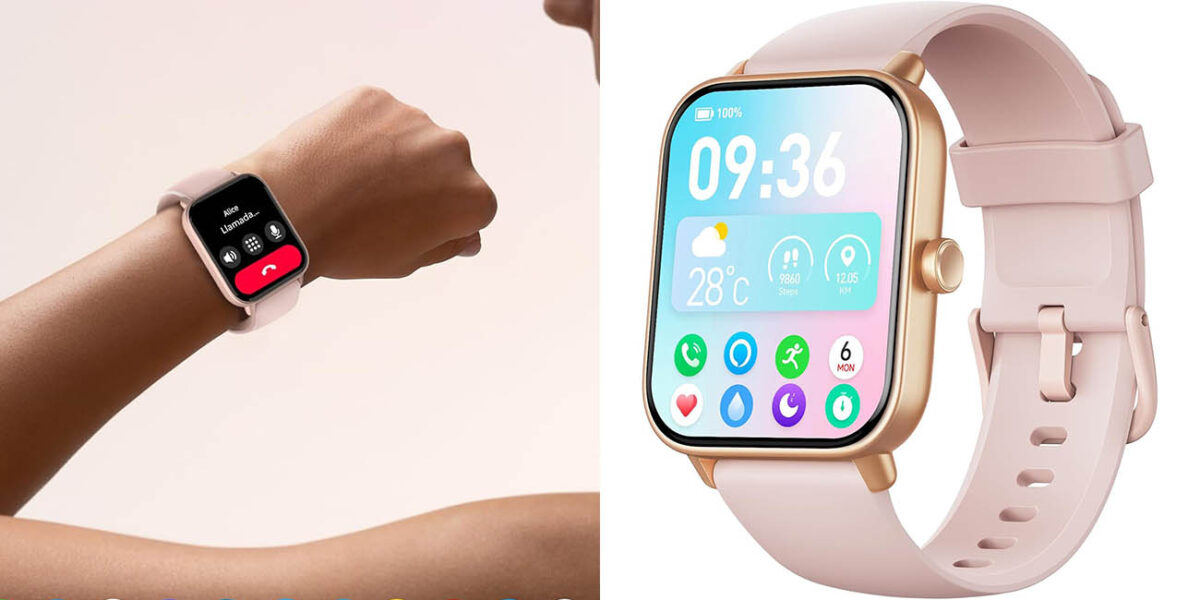 Reloj inteligente Woneligo de 1,8" con Alexa incorporado
