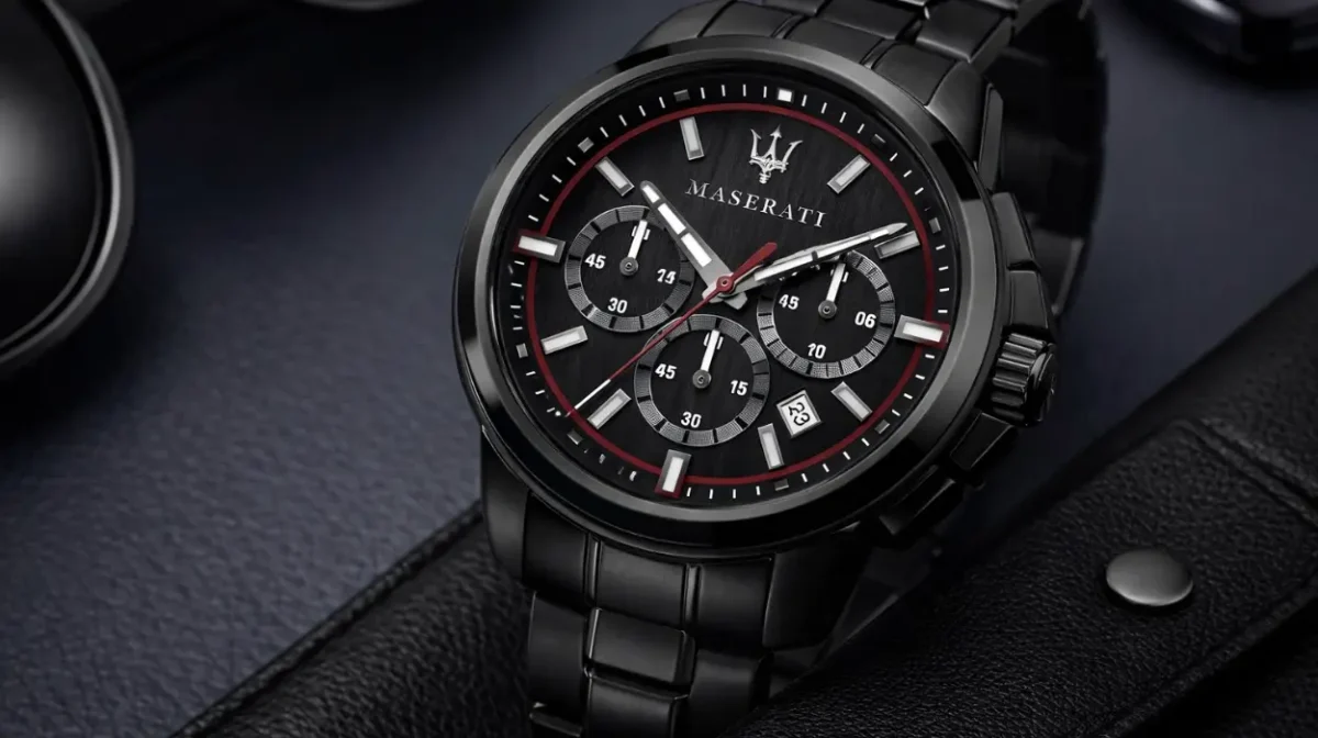 Un diseño deportivo con presencia: El reloj Maserati Successo Limited Edition para hombre en acero negro baja de precio con un 41% de descuento