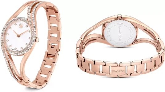 Reloj Joya Swarovski Hyperbola Swiss Made en oro rosa para mujer