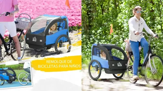 Remolque infantil para bicicleta HOMCOM