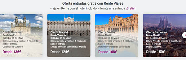 Renfe viajes billetes entradas promoción