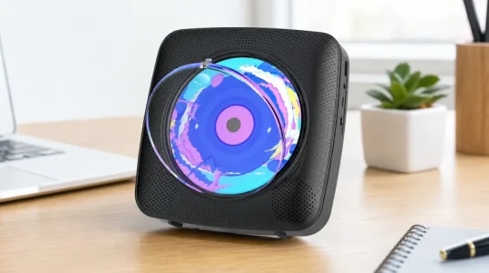 Reproductor de CD Kegaudio portátil con Bluetooth y altavoces
